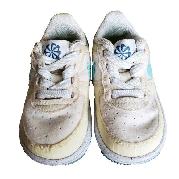 Nike Air Force 1 Crater TD 'White Copa' (DH4089-100) Infant Toddler Size 5C - Picture 4 of 7